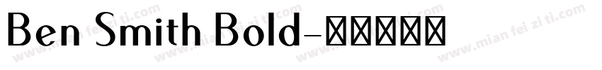 Ben Smith Bold字体转换